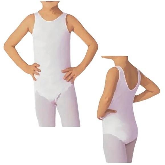 Molde Collant Ballet Regata Infantil 2 a 14 Anos