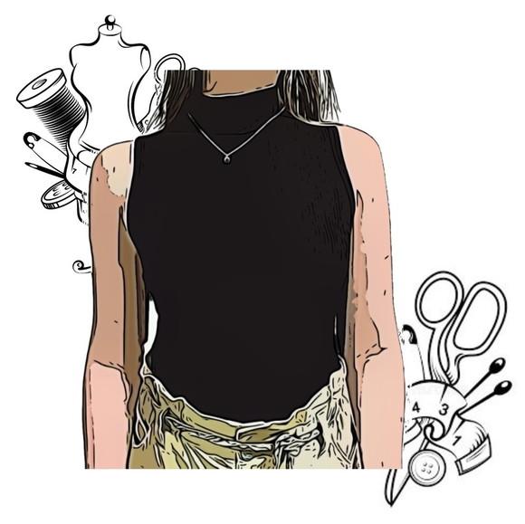 Molde Costura de Body sem Mangas Adulto P ao Xxg #76