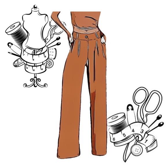 Molde Costura de Calça Feminina Pantalona P ao Gg #79