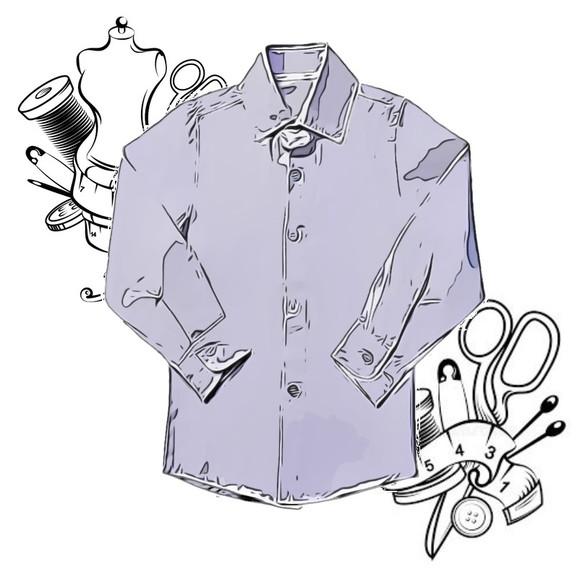 Molde Costura de Camisa Social Inf m Longa 2 a 14 #91