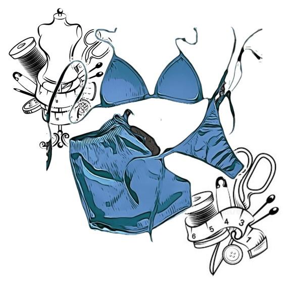 Molde Costura de Lindo Biquini + Short P ao Gg #104