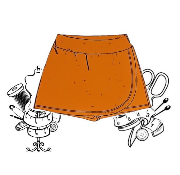 Molde Costura de Short Saia Lindo Infantil 4 ao 14 #66