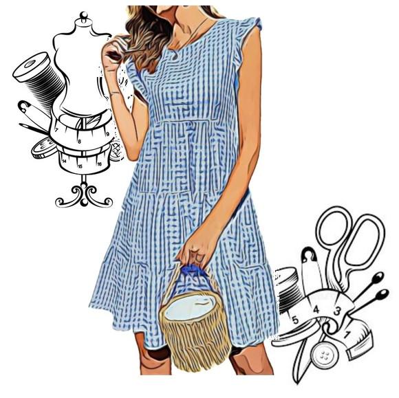 Molde Costura de Vestido Adulto 3 Marias P ao Xg #199