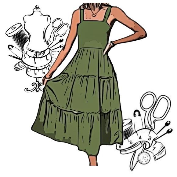 Molde Costura Vestido 3 Marias Longo P ao Xg #206