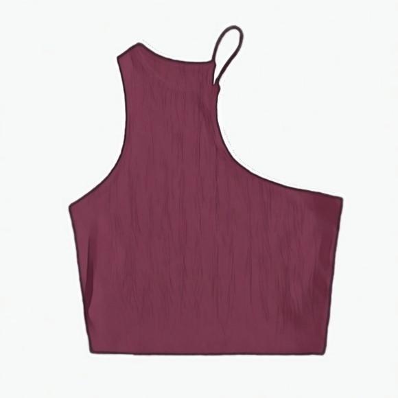 Molde Cropped Gola Assimetrica P ao Xg #339