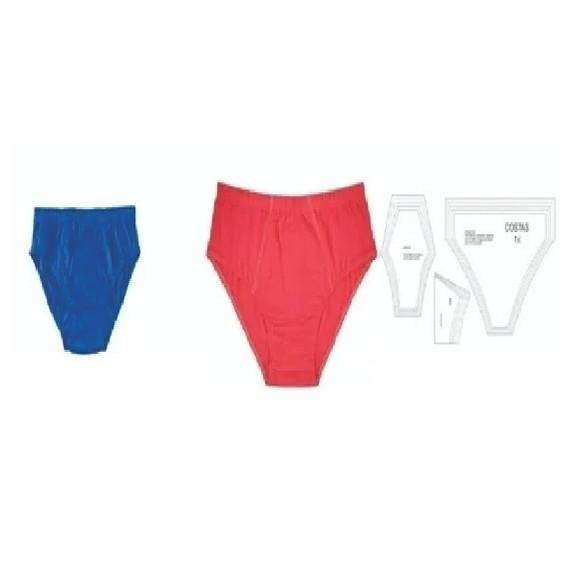 Molde Cueca Básica Adulta e Infantil