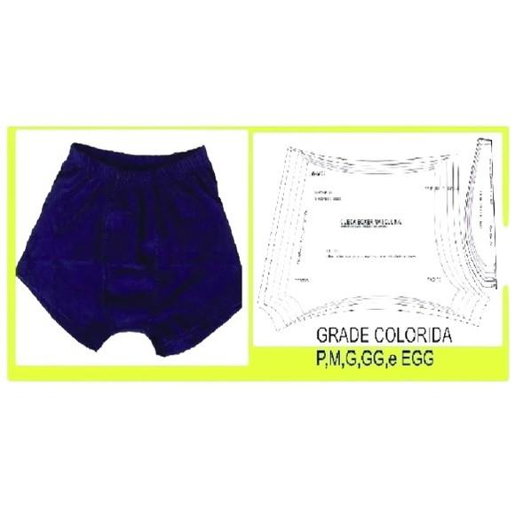 Molde Cueca Boxer Masculina c Elástico Embutido