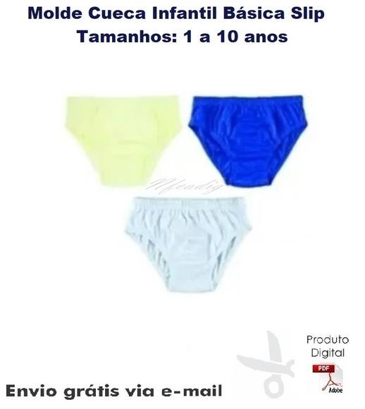 Molde Cueca Infantil Básica Slip ref 56