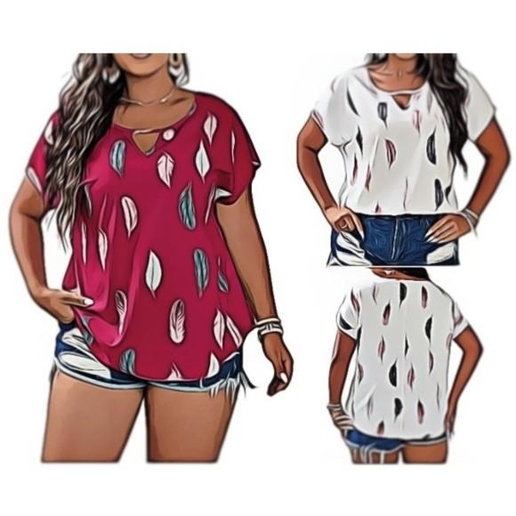 Molde de Blusa Detalhe Gola P ao Xxg #285