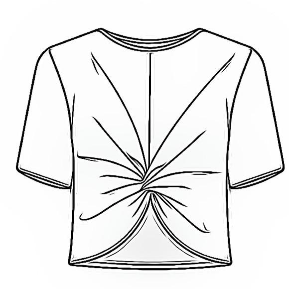 Molde de Blusa Frente Torcida - Feminina P ao Gg #71