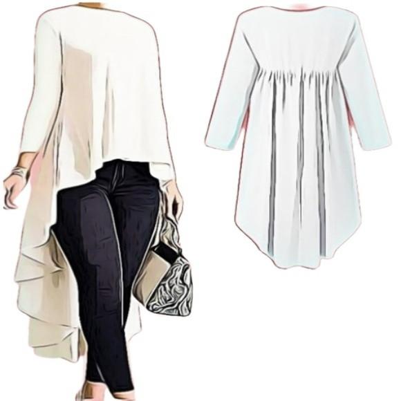 Molde de Blusa Mullet Feminina P ao Xxg #217