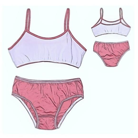Molde de Conjunto Calcinha + Sutia Infantil #396