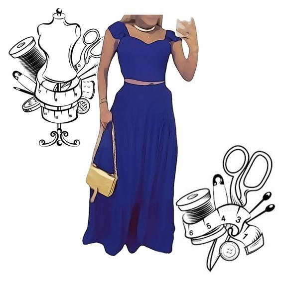 Molde de Conjunto Saia 3 Marias + Cropped P ao Gg #40