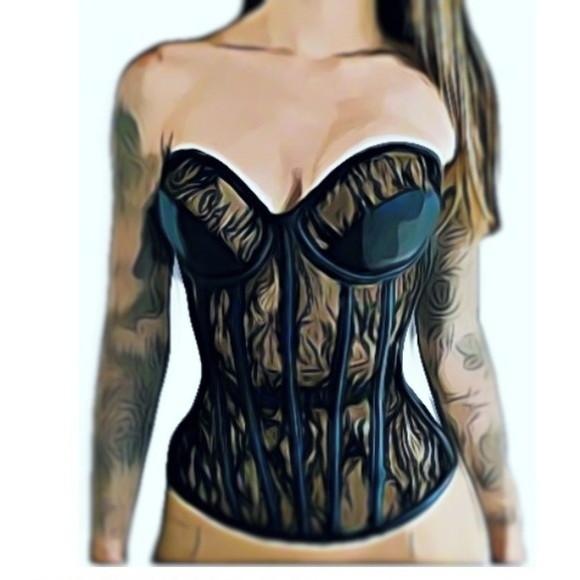 Molde de Corset Renda Lindo P ao Xxg #204
