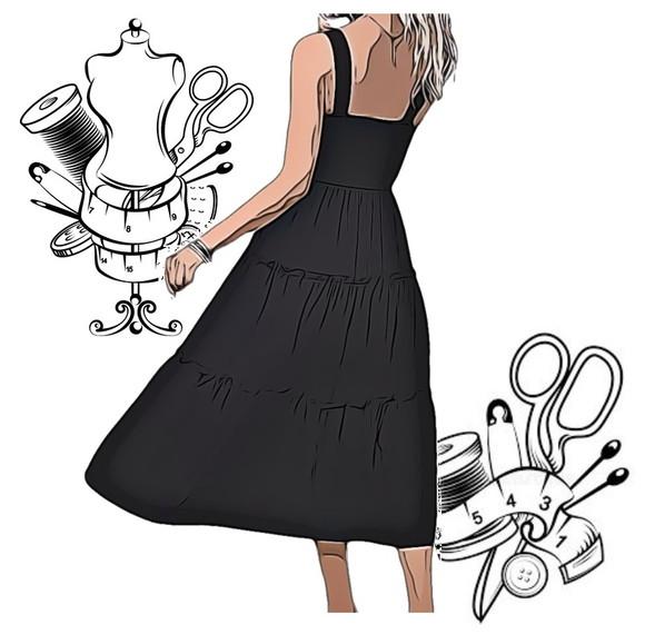 Molde de Costura Vestido 3 Marias Longo P ao Xg #300