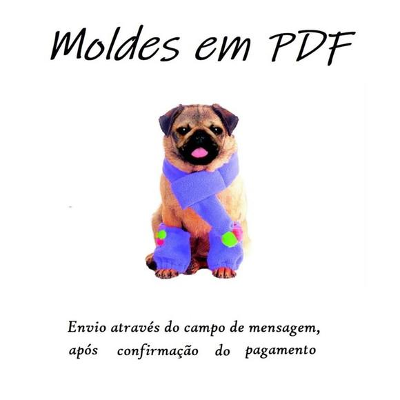Molde De Roupinha Para Cães Cachecol E Polainas - Pdf