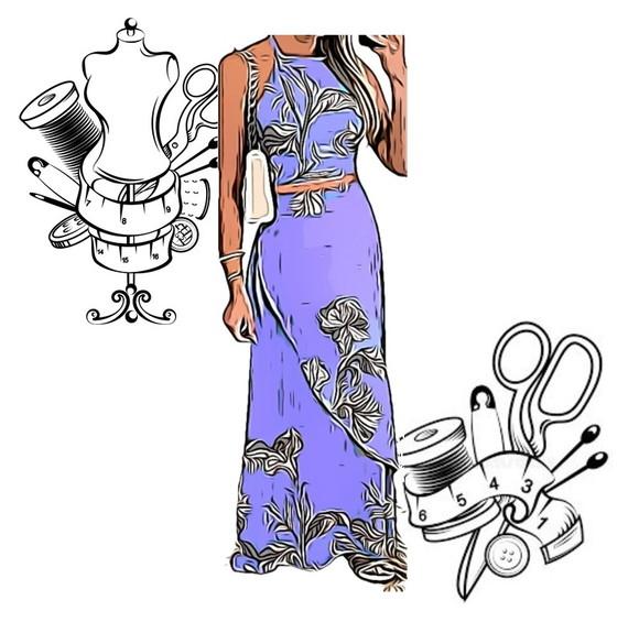 Molde de Roupa de Saia + Cropped Feminino P ao Gg #197