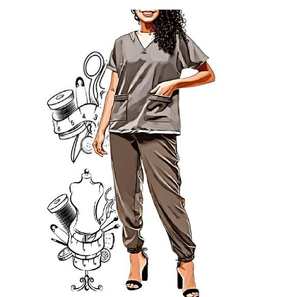Molde de Scrub Pijama Cirúrgico Confort P ao Xxg #458
