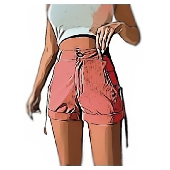Molde de Short Cargo Feminino P ao Xg #521