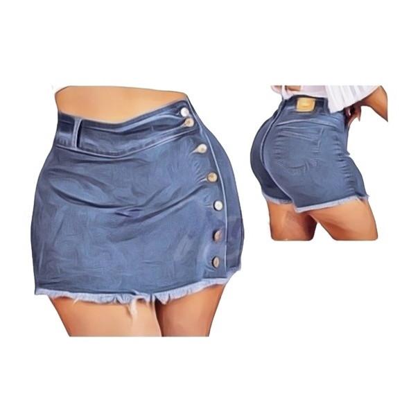 Molde de Short Saia Detalhe Botões 34 ao 52 #117
