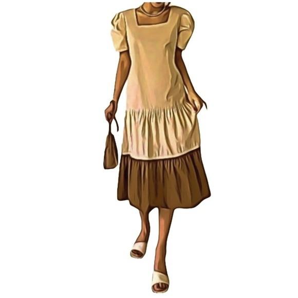 Molde de Vestido Adulto Decote Quadrado #347