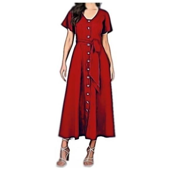 Molde de Vestido Chamise com Botões #446