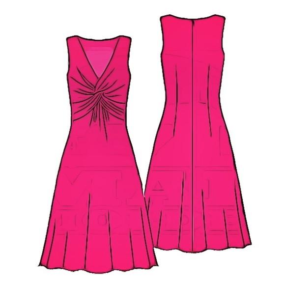 Molde de Vestido Entrelaçado em pdf P ao Gg