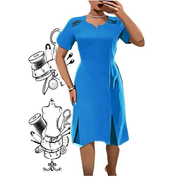 Molde de Vestido Feminino Adulto P ao Xxg #414