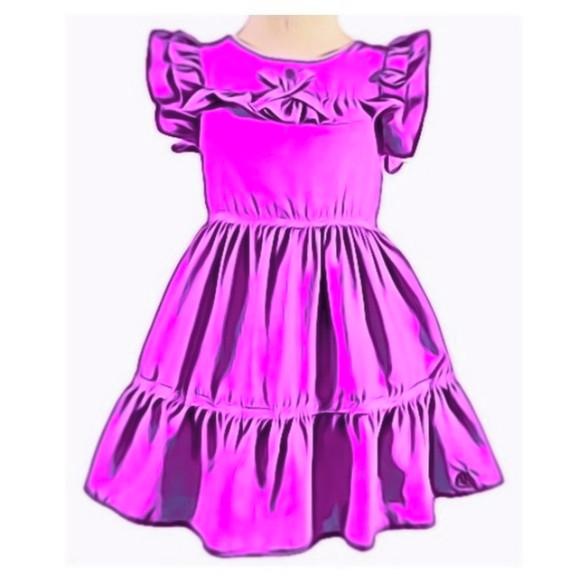 Molde de Vestido Infantil Lindo 4 ao 14 #374