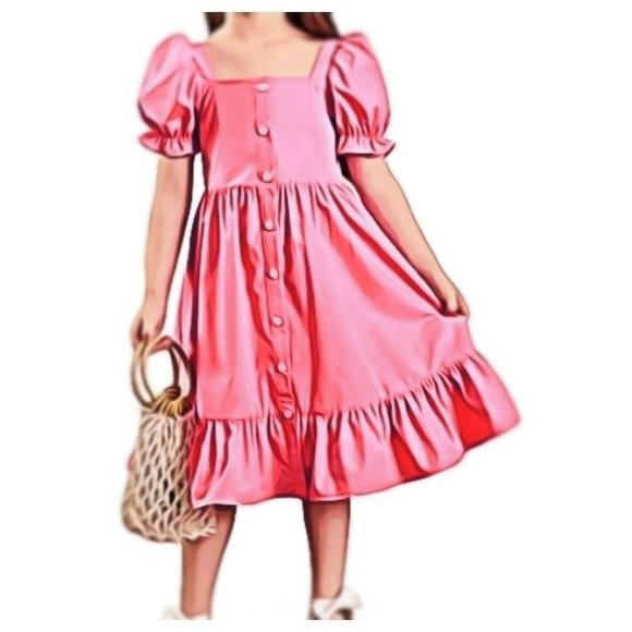 Molde de Vestido Infantil Manga Princesa 4 ao 14 #382