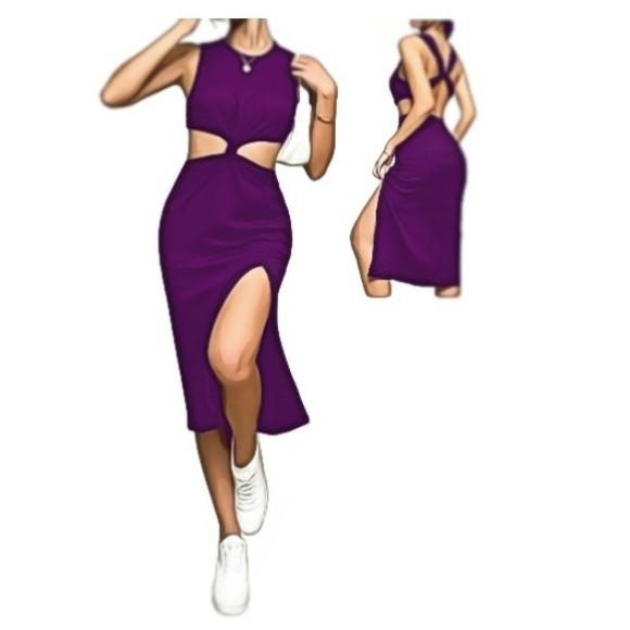 Molde de Vestido Torção Frontal #498