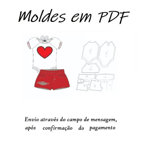 Molde Digita de Body com Short com Gabarito de Sublimação