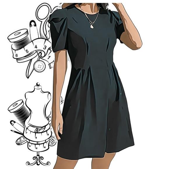 Molde de Vestido Tubinho Feminino Adulto #386