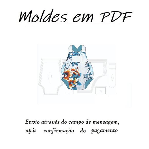 Molde Digital - Modelagem de Banho de Sol Unissex