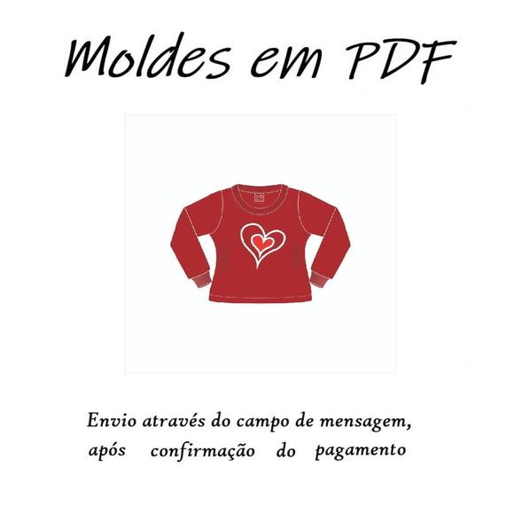 Molde Digital - Modelagem de Blusa Feminina Infantil