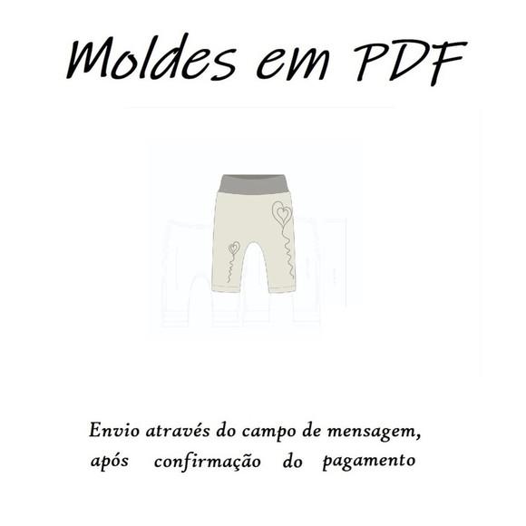 Molde Digital - Modelagem Decalça Legging Bebê