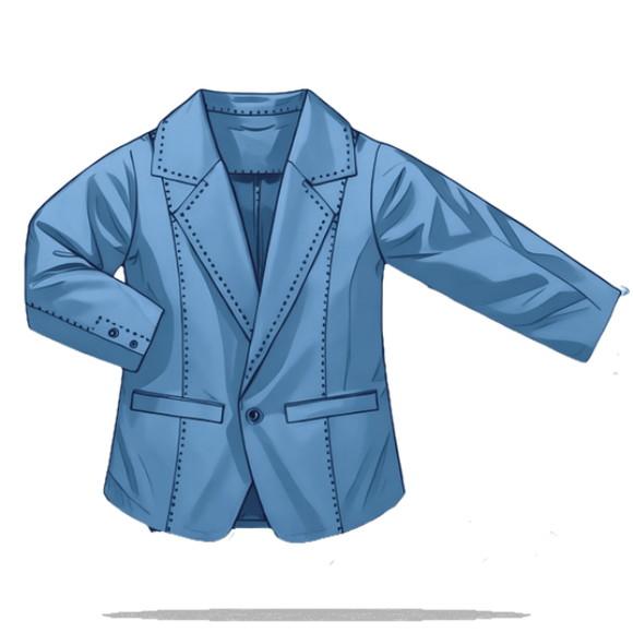 Molde Digital de Blazer Masculino Infantil 2 a 8 Anos em pdf