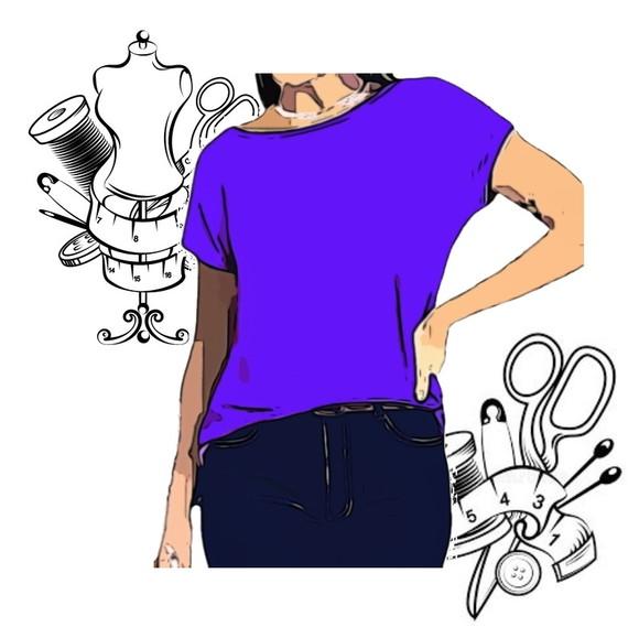 Molde Digital de Blusa Feminina Casual P ao Xxg #153