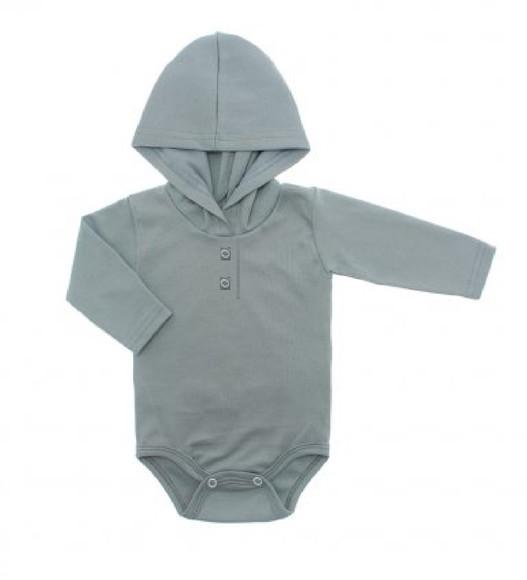 Molde Digital de Body Bebê Básico com Capuz Unissex Lindo