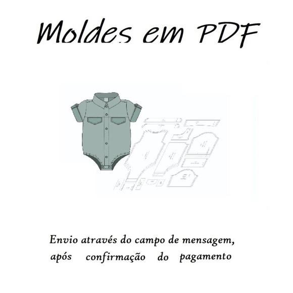 Molde Digital de Body Camisa Bebê Modelagem Prática