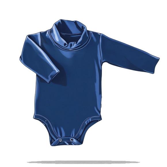 Molde Digital de Body Collant G Alta Bebê e Inf Pp-gg e 1-4