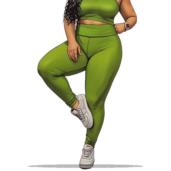 Molde Digital de Calça Legging Plus Size G1 a G5