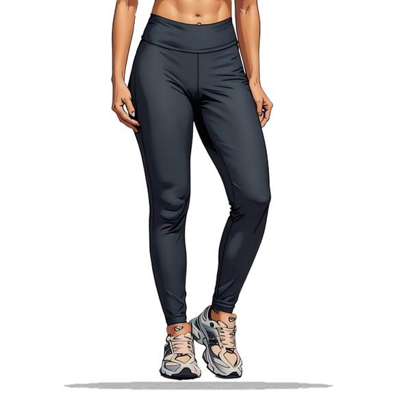 Molde Digital de Calça Legging Fem sem Costura Lateral P-gg