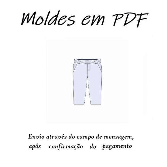 Molde Digital de Calça Tactel Esportiva Infantil