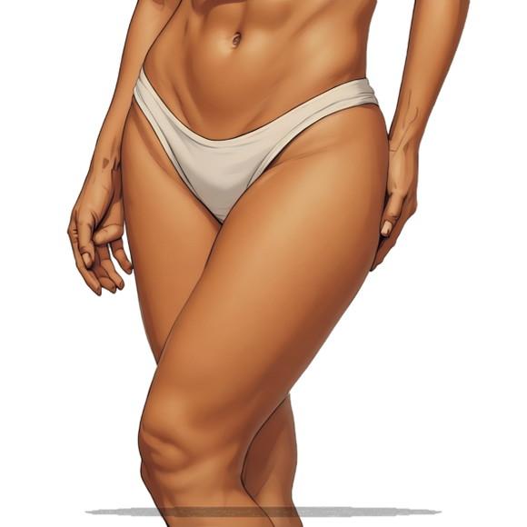 Molde Digital de Calcinha Fio Dental Pp ao Xg
