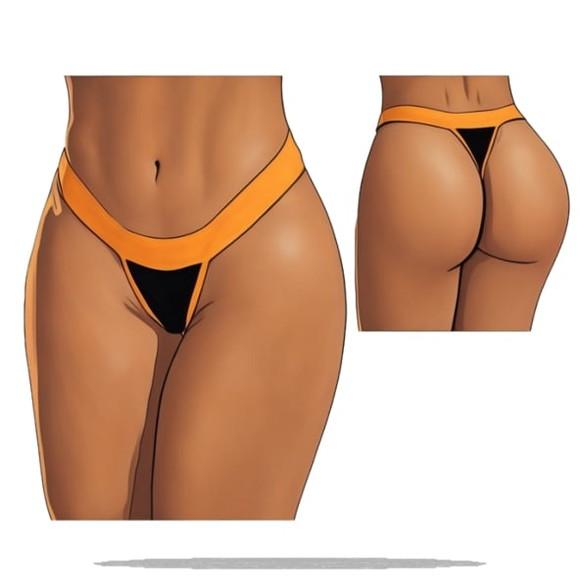 Molde Digital de Calcinha Tanga Fio Dental do P ao Xxg