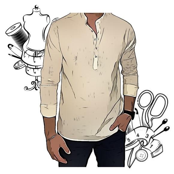 Molde Digital de Camisa Gola Padre Masculina P ao Xxg #190