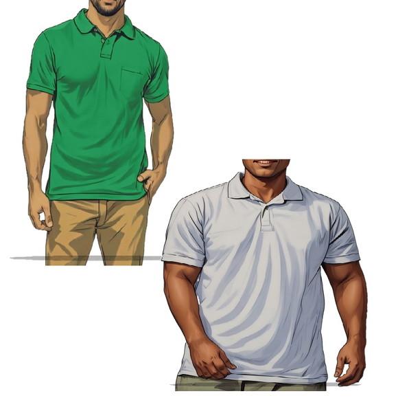 Molde Digital de Camisa Polo Tradicional e Plus Size Pp - G5
