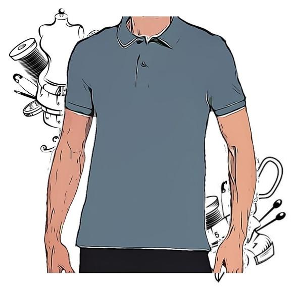 Molde Digital de Camisa Polo Slim Masculina P ao Xxg #195