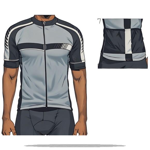 Molde Digital de Camiseta Ciclista Raglan Masculina Pp ao Gg